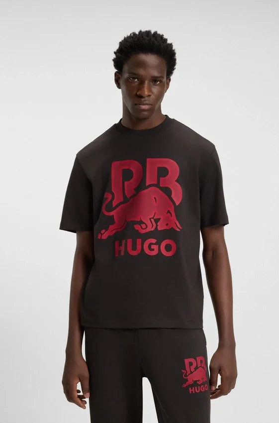 HUGO x RB bull-graphic T-shirt in cotton HUGO x RB bull-graphic T-shirt in cotton