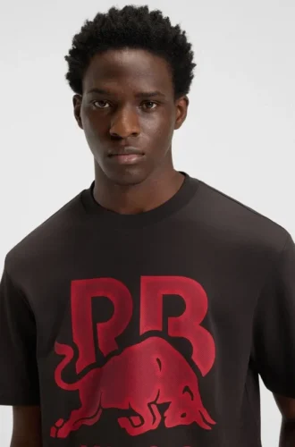 HUGO x RB bull-graphic T-shirt in cotton