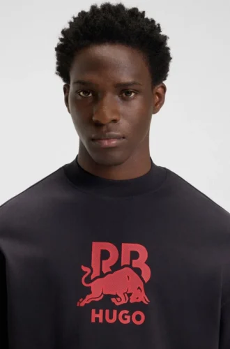 HUGO x RB bull-graphic T-shirt in cotton