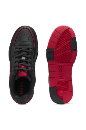 HUGO x RB bull-motif sneakers with faux leather