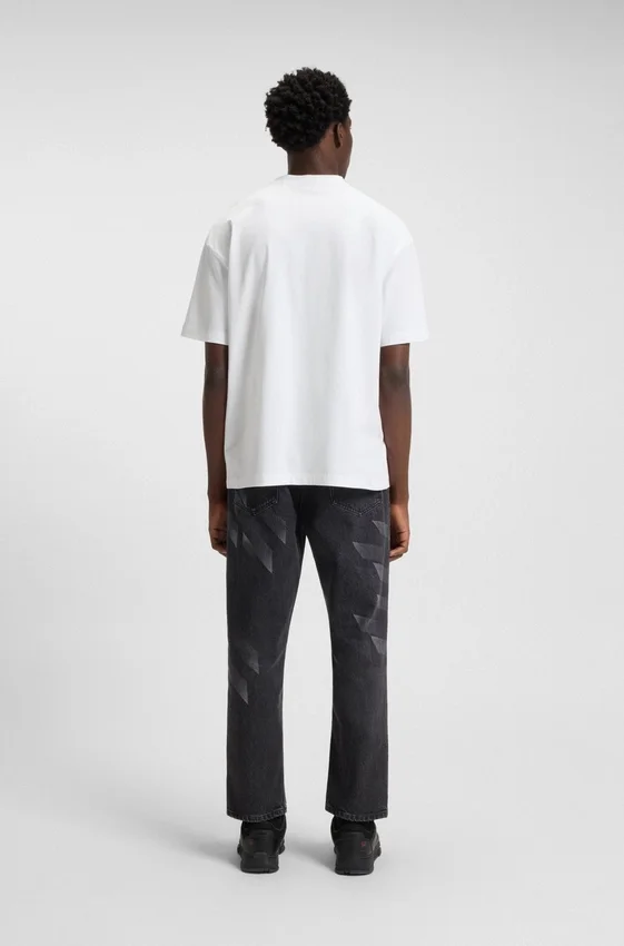 HUGO x RB cotton T-shirt with bull-graphic logo HUGO x RB cotton T-shirt with bull-graphic logo