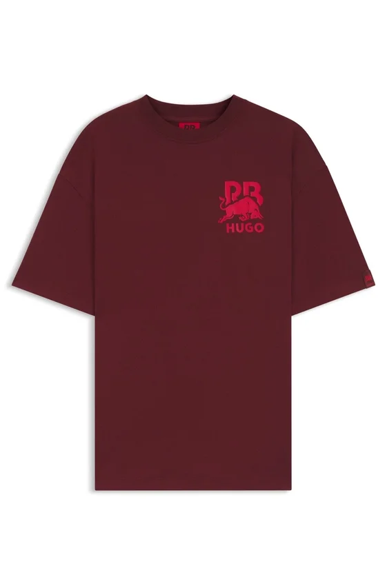 HUGO x RB cotton T-shirt with bull-graphic logo HUGO x RB cotton T-shirt with bull-graphic logo