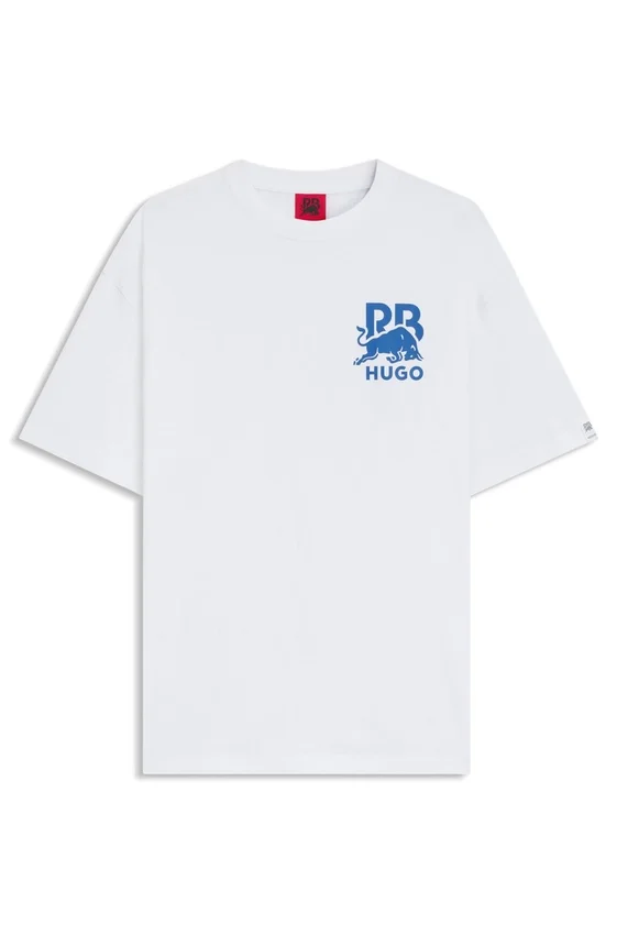 HUGO x RB cotton T-shirt with bull-graphic logo HUGO x RB cotton T-shirt with bull-graphic logo