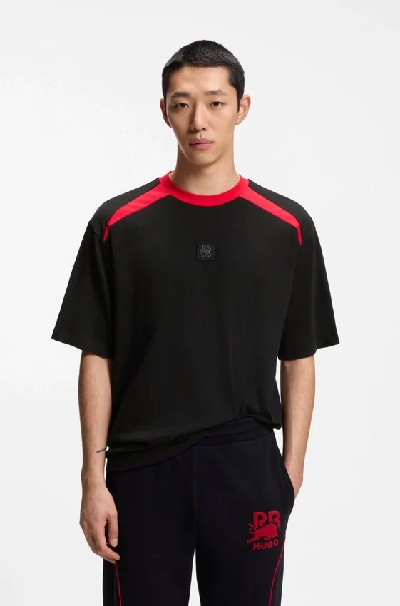 HUGO x RB cotton T-shirt with bull motif HUGO x RB cotton T-shirt with bull motif