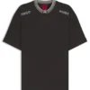 HUGO x RB cotton T-shirt with logos and tipping HUGO x RB cotton T-shirt with logos and tipping