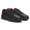 HUGO x RB faux-leather trainers with bull-graphic logo