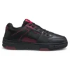 HUGO x RB faux-leather trainers with bull-graphic logo