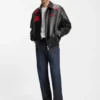 HUGO x RB leather jacket with bull motifs HUGO x RB leather jacket with bull motifs