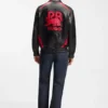 HUGO x RB leather jacket with bull motifs HUGO x RB leather jacket with bull motifs