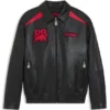 HUGO x RB leather jacket with bull motifs HUGO x RB leather jacket with bull motifs