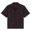 HUGO x RB oversized-fit shirt with printed pattern