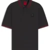 HUGO x RB polo shirt with bull-graphic logo patch