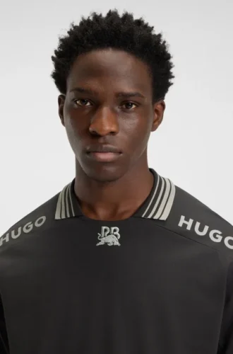 HUGO x RB polo shirt with logos and tipping