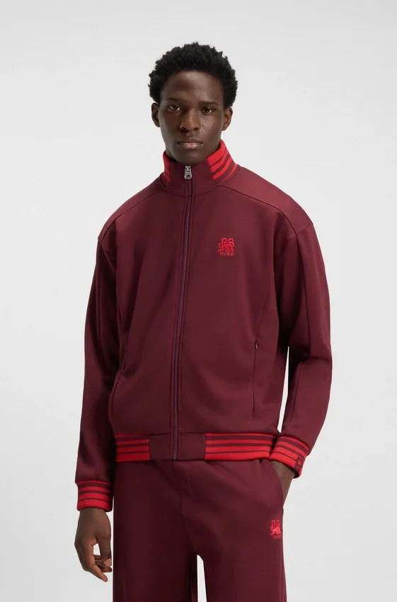 HUGO x RB relaxed-fit sweatshirt with bull-graphic logo HUGO x RB relaxed-fit sweatshirt with bull-graphic logo