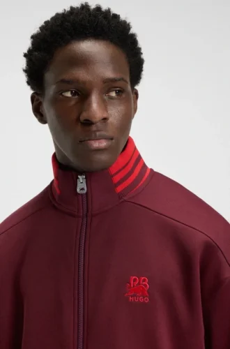 HUGO x RB relaxed-fit sweatshirt with bull-graphic logo