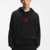HUGO x RB stretch-cotton hoodie with bull motif
