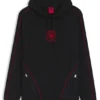 HUGO x RB stretch-cotton hoodie with bull motif