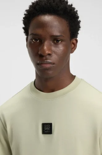 HUGO x RB T-shirt with bull-graphic logo patch