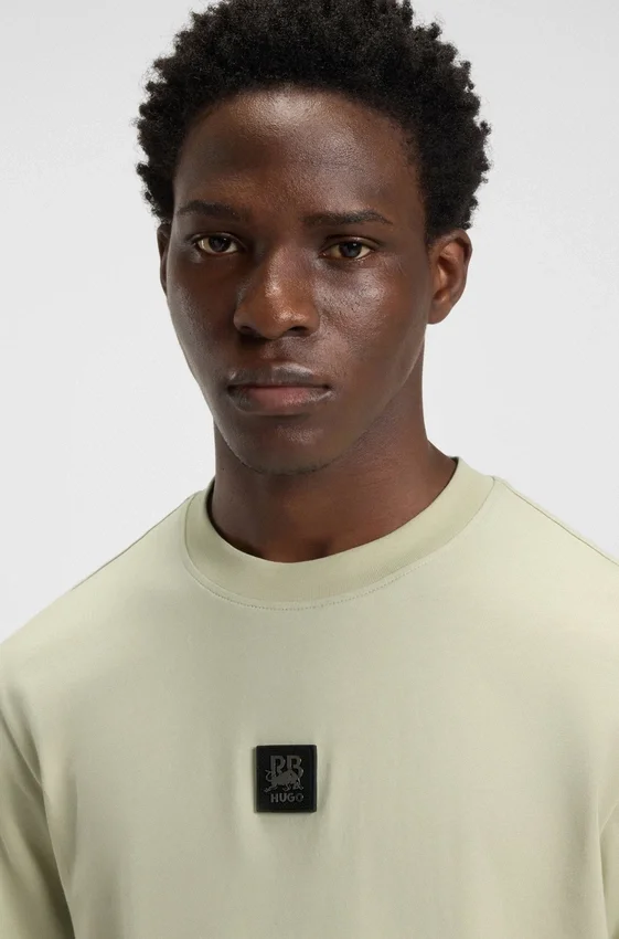 HUGO x RB T-shirt with bull-graphic logo patch HUGO x RB T-shirt with bull-graphic logo patch