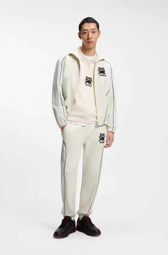 HUGO x RB zipper-up jacket with bull motif HUGO x RB zipper-up jacket with bull motif