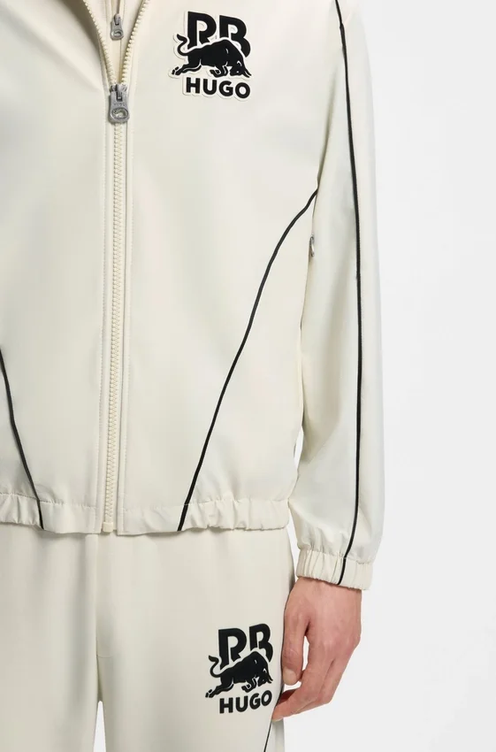 HUGO x RB zipper-up jacket with bull motif HUGO x RB zipper-up jacket with bull motif