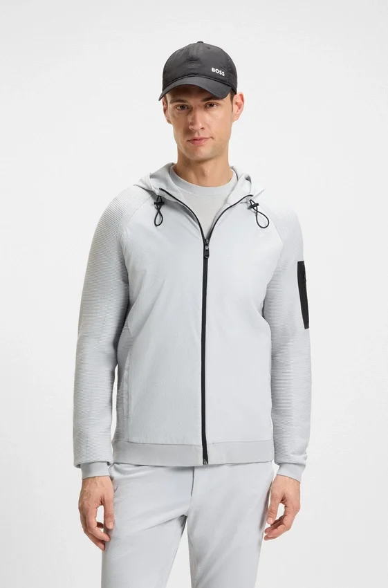 Hybrid jacket with comfort-stretch knit Hybrid jacket with comfort-stretch knit