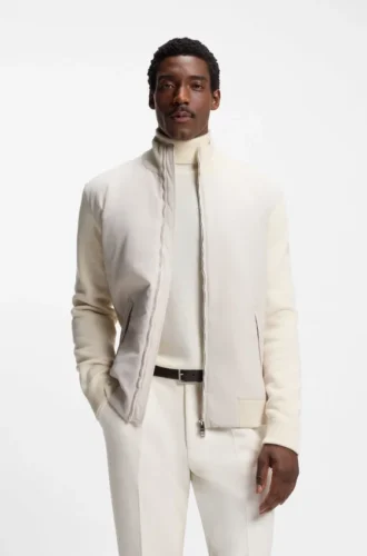 Hybrid jacket with Double B monogram