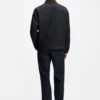 Indigo-denim jacket with contrast collar