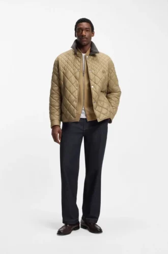 Indigo regular-fit jeans in stretch denim