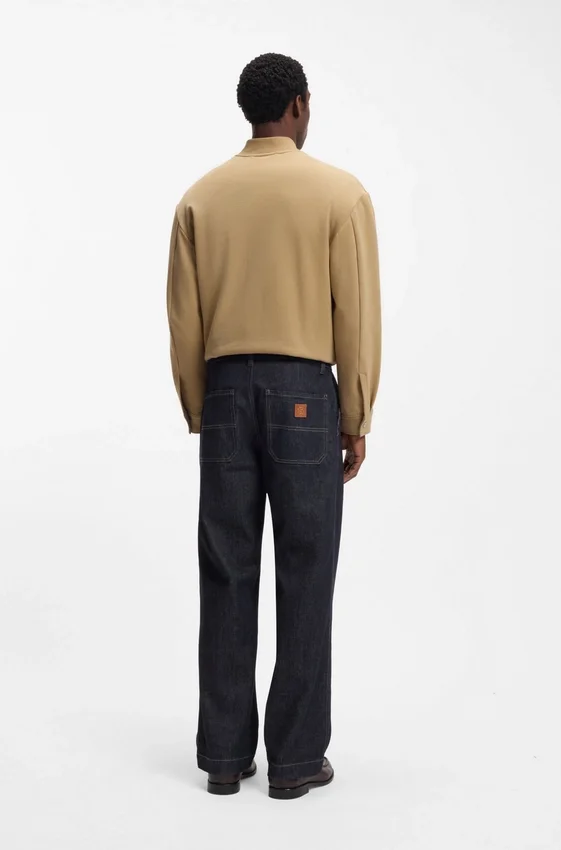 Indigo regular-fit jeans in stretch denim Indigo regular-fit jeans in stretch denim