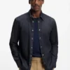 Indigo regular-fit shirt in stretch denim Indigo regular-fit shirt in stretch denim