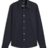 Indigo regular-fit shirt in stretch denim Indigo regular-fit shirt in stretch denim