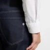 Indigo straight-fit jeans in stretch denim Indigo straight-fit jeans in stretch denim