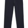 Indigo straight-fit jeans in stretch denim Indigo straight-fit jeans in stretch denim