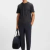 Interlock-cotton T-shirt with mesh-print artwork