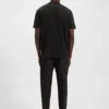 Interlock-cotton T-shirt with mesh-print artwork
