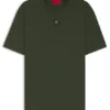Interlock-cotton T-shirt with metallic stacked-logo badge