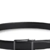 Italian leather automatic belt with logo-engraved keeper Italian leather automatic belt with logo-engraved keeper