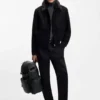 Italian-leather backpack with Double B monogram