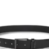 Italian leather belt with brushed gunmetal hardware Italian leather belt with brushed gunmetal hardware