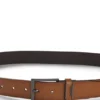 Italian leather belt with brushed gunmetal hardware Italian leather belt with brushed gunmetal hardware
