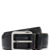 Italian-leather belt with contrast stitching Italian-leather belt with contrast stitching