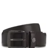 Italian-leather belt with Double B monogram