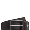 Italian-leather belt with Double B monogram Italian-leather belt with Double B monogram