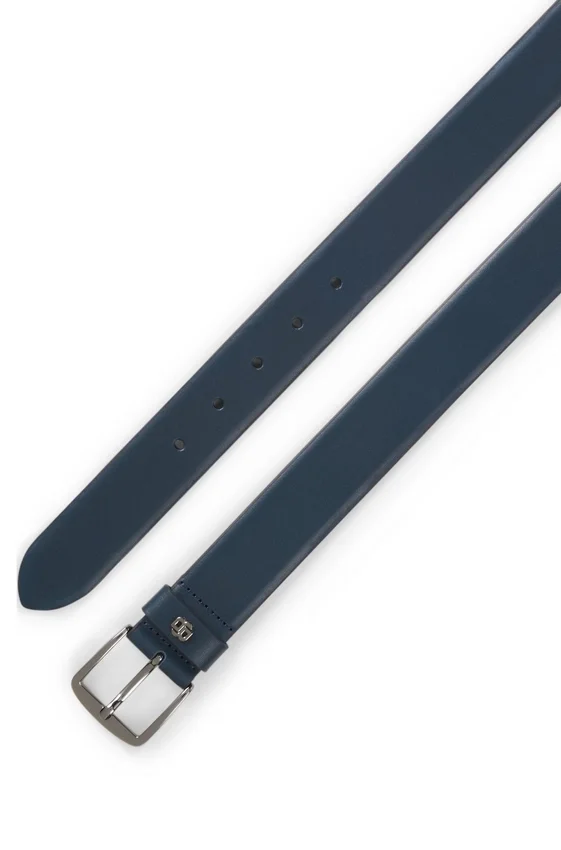 Italian-leather belt with Double B monogram Italian-leather belt with Double B monogram