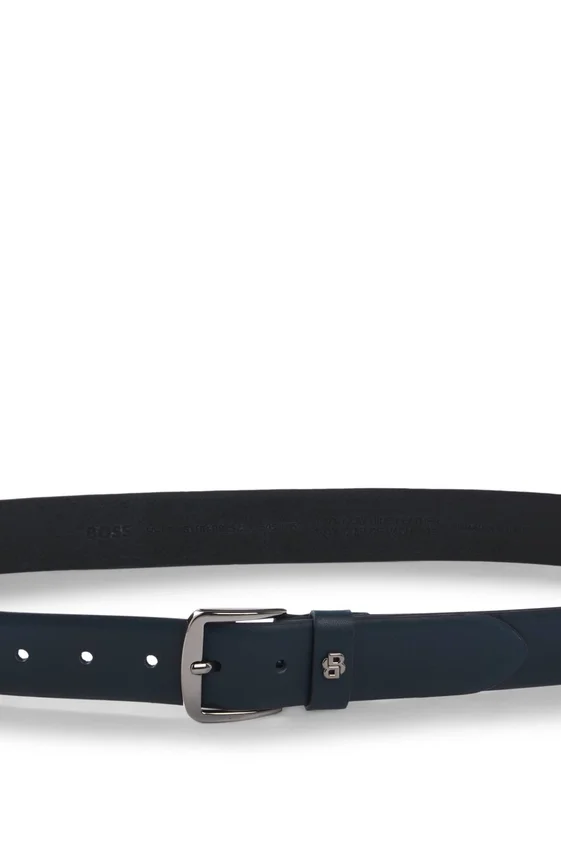 Italian-leather belt with Double B monogram Italian-leather belt with Double B monogram