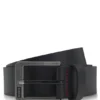 Italian leather belt with logo buckle Italian leather belt with logo buckle