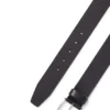 Italian-leather belt with logo-engraved buckle Italian-leather belt with logo-engraved buckle