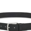 Italian-leather belt with logo-engraved buckle Italian-leather belt with logo-engraved buckle