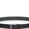 Italian leather belt with logo-engraved pin buckle Italian leather belt with logo-engraved pin buckle